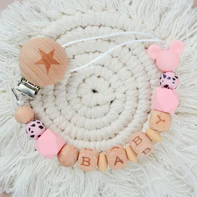 Baby Cute Cartoon Animal Silicone Anti-Drop Pacifier Chains