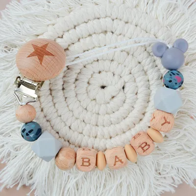 Baby Cute Cartoon Animal Silicone Anti-Drop Pacifier Chains