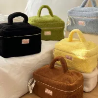 Wholesale Women Simple Transparent Waterproof Large Capacity PU Wash Cosmetic Bag