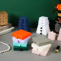 صندوق تغليف المجوهرات ذو الأدراج الكرتونية البسيطة