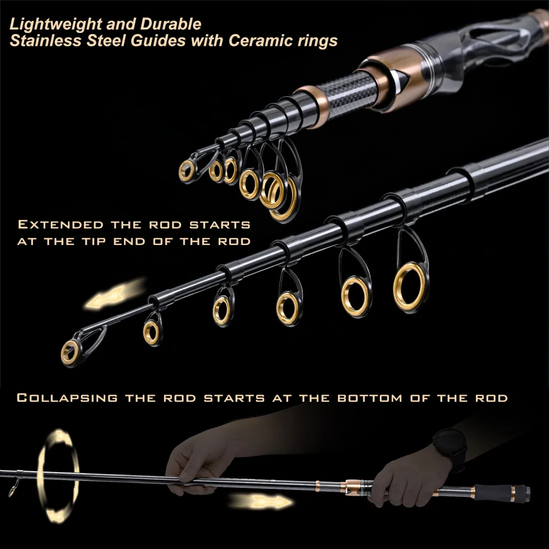 Wholesale Outdoor Portable Shrink Luya Rod Fishing Rod