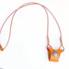 Orange Single-Button Inlaid Brick