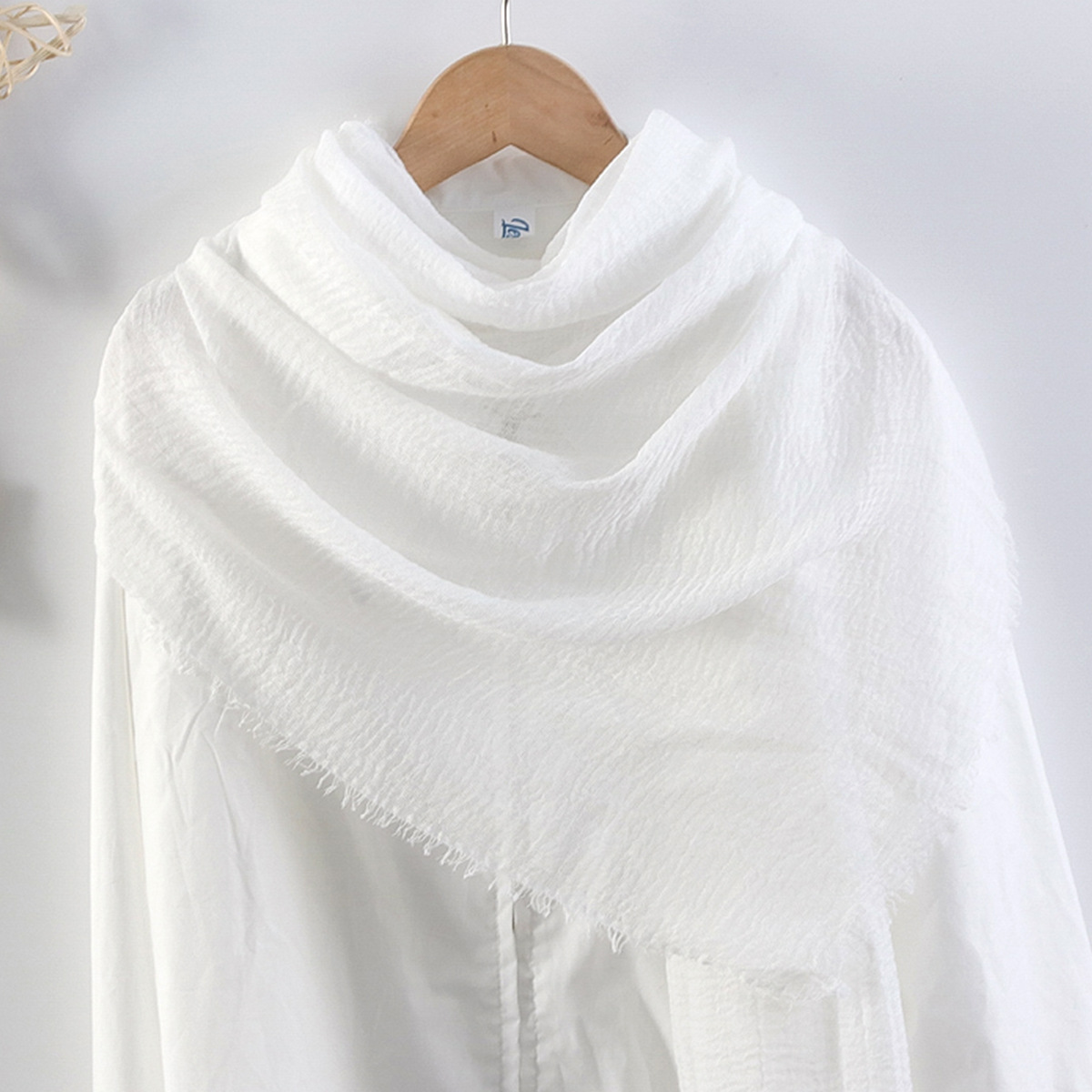 新品未使用【apuntob】　Scarf Towel vichy linen Linen Vichy Pleated Dress — Sky Poppy – La Garçonne