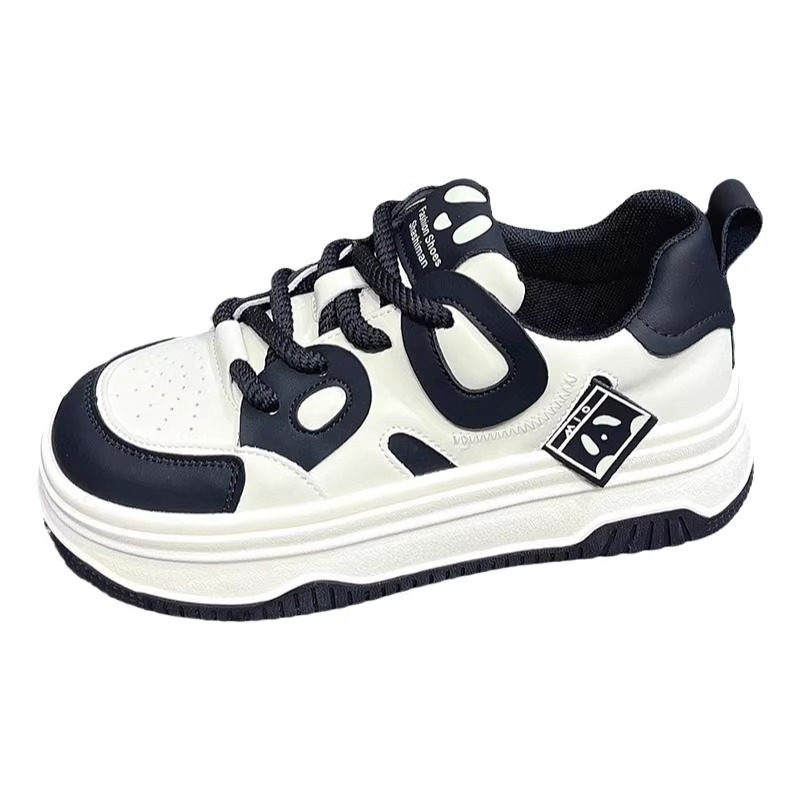 Wholesale Women Fashion Casual Round Toe Color Block Thick