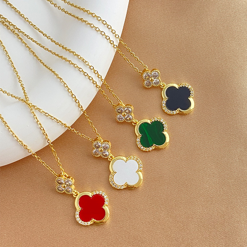 Four leaf clearance clover necklace brand