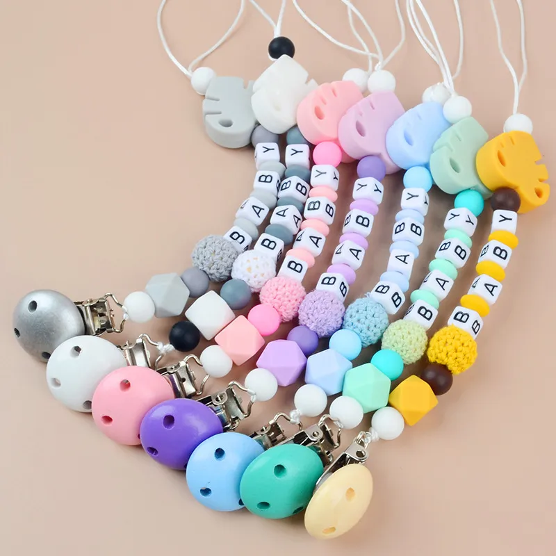 Baby Cartoon Silicone Anti-Drop Pacifier Chains Teether Holder