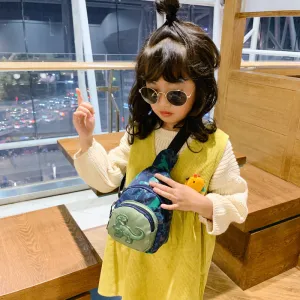 Kids Boys Girls Casual Cute Cartoon Dinosaur Nylon Chest Bag Unisex Toddler