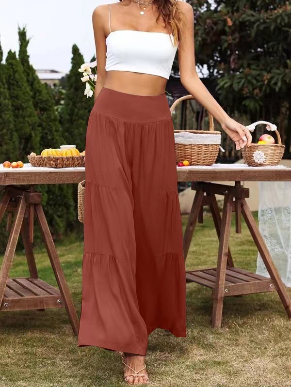 【COLOR iN ID】Bijo Wide Cotton Pants Cotton Wide Leg Pant - Pebble – Blue Illusion
