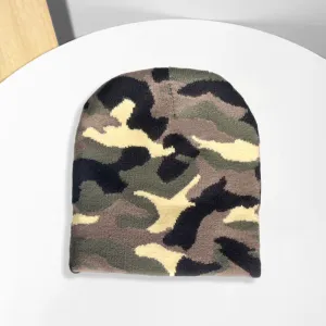 Fashion Camouflage Pattern Men Women Knitted Beanie Hat Acrylic