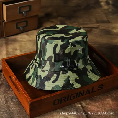 Fashion Casual Outdoor Rope Simple Solid Color Basic Sun Protection Bucket Hat