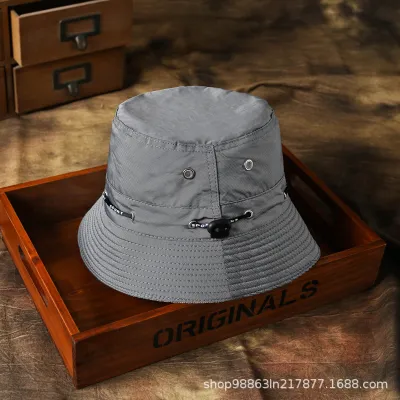 Fashion Casual Outdoor Rope Simple Solid Color Basic Sun Protection Bucket Hat