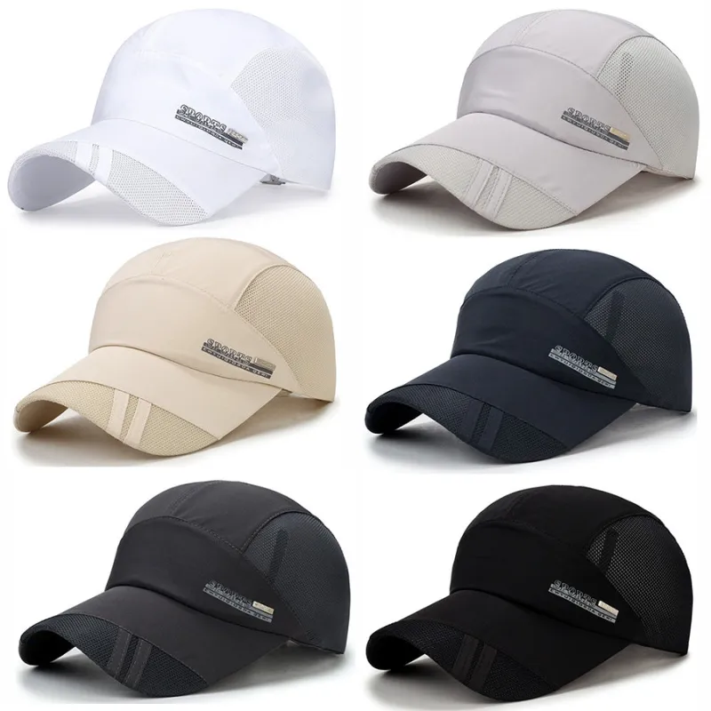 Quick-Dry Men Summer Sunshade Sunscreen Breathable Outdoor Baseball Cap Sun Hat