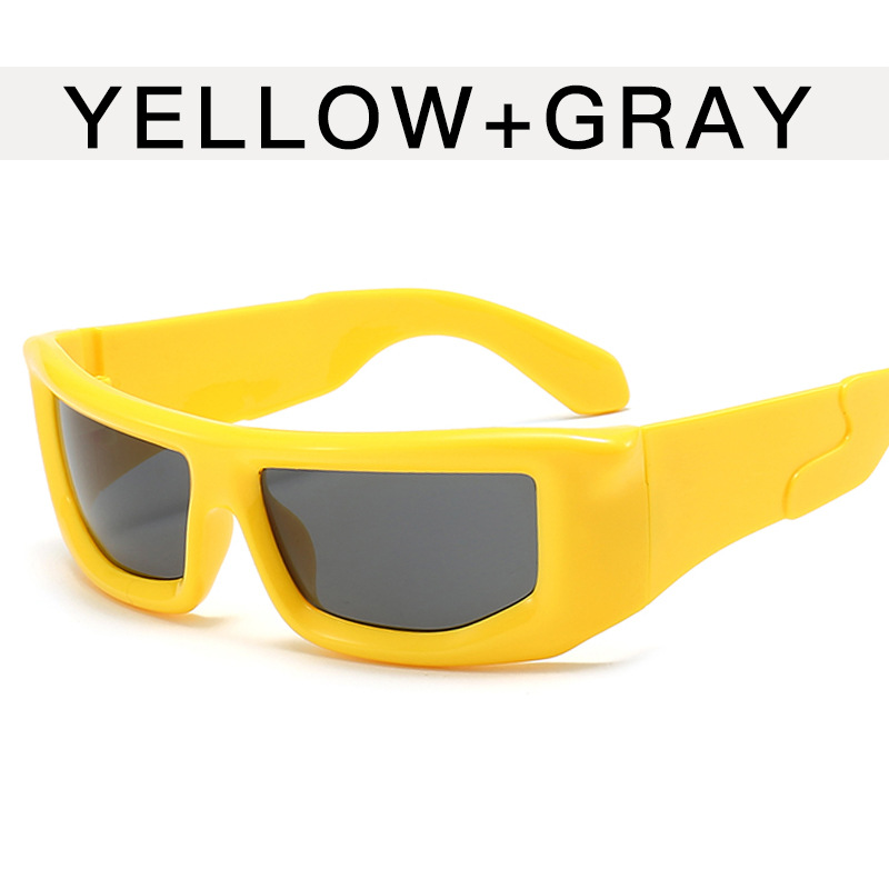 Wholesale Neutral Fashion Y2K Box Plating Color Sunglasses