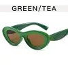 Green Set Of Dark Green Tea Slices