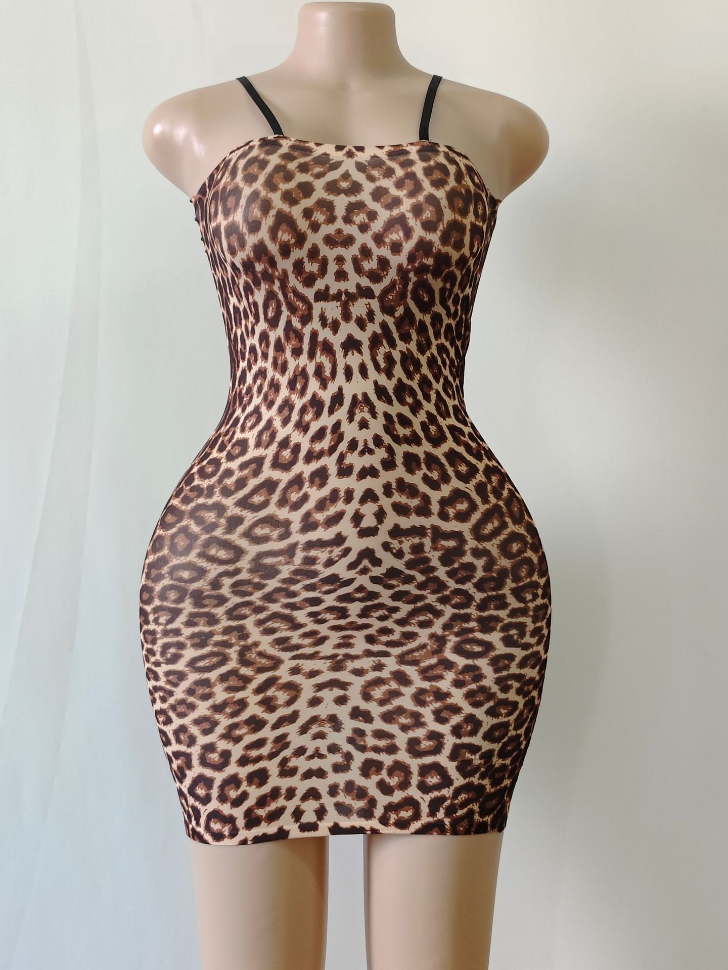 Tight leopard hotsell print dress