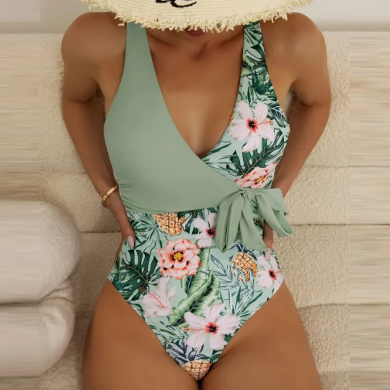 Floral Print One Piece