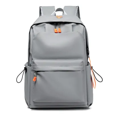 Men Fashion Casual Commuter Solid Nylon Backpack Bag