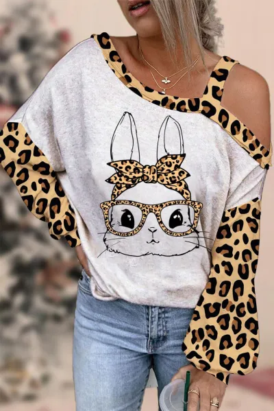 Mardi Gras Women Yellow Green Purple Tricolor Letter Mask Print Shoulder Long Sleeve Sweatshirt