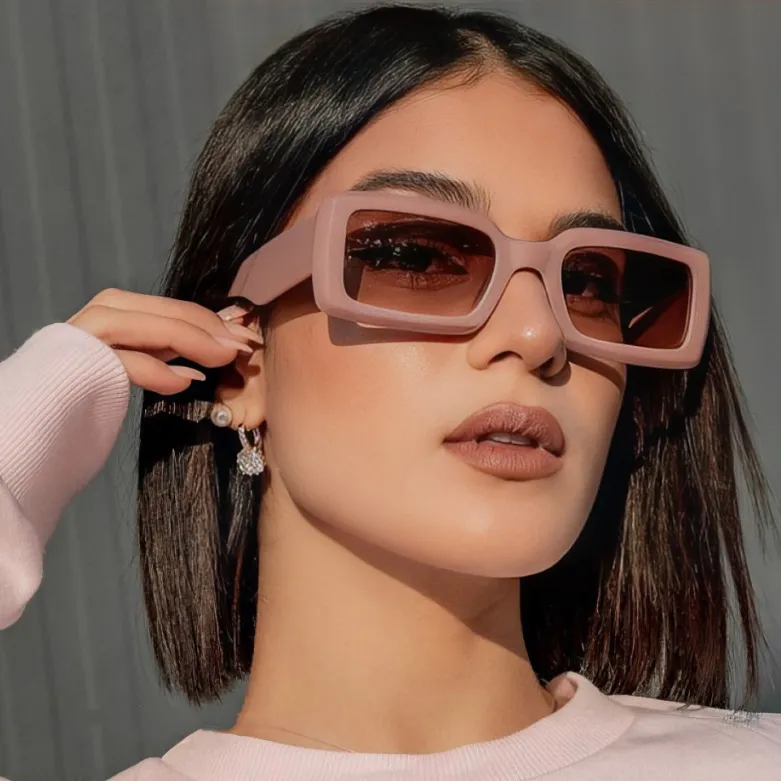 Fashion Men Women Square Anti-Uv Sunglasses