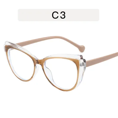 Cat Eye Color Matching Anti-Blue Light TR90 Eyewear Frame Literature Retro Butterfly