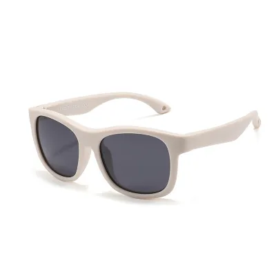 Kids Unisex Casual Basic Solid Color TPEE Sunglasses Square Frame for Hip-Hop Style