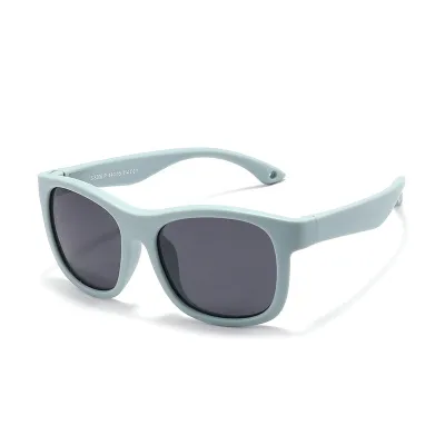 Kids Unisex Casual Basic Solid Color TPEE Sunglasses Square Frame for Hip-Hop Style
