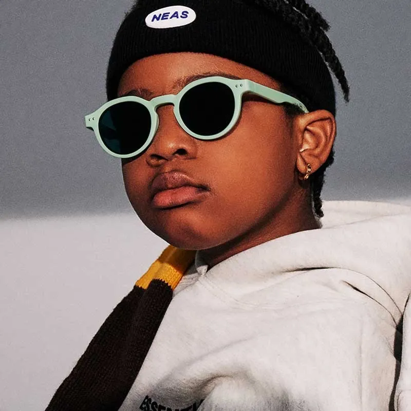 Kids Unisex Fashion Casual Basic Round Frame TPEE Sunglasses