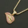 Gold (Powder Lip)-With 5323 50Cm Single-Row Diamond Necklace