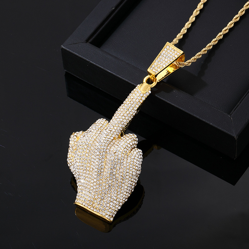 Wholesale Men Creative Exaggerated Hip Hop Alloy Rhinestone Wholesale Men Creative Exaggerated Hip Hop Alloy Rhinestone