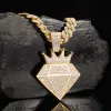 Gold Large Diamond Necklace