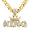Gold (Crown Letter)-With 5525 50Cm Cuban Chain