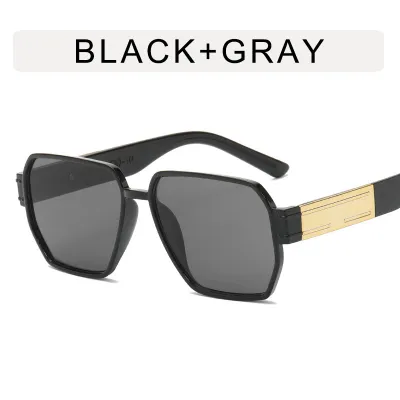 Women's Retro Polygon Large Frame Fashion Sunglasses