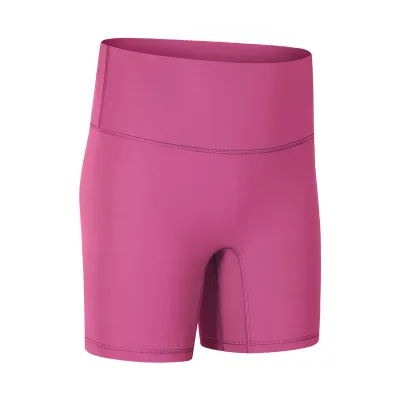 Women's Cotton Blend Yoga Stretch Sports Shorts Solid Color