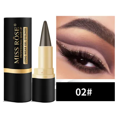 MISS ROSE Women Long-Lasting Matte Quick-Drying Eyeliner Pen Waterproof Smudge-Proof