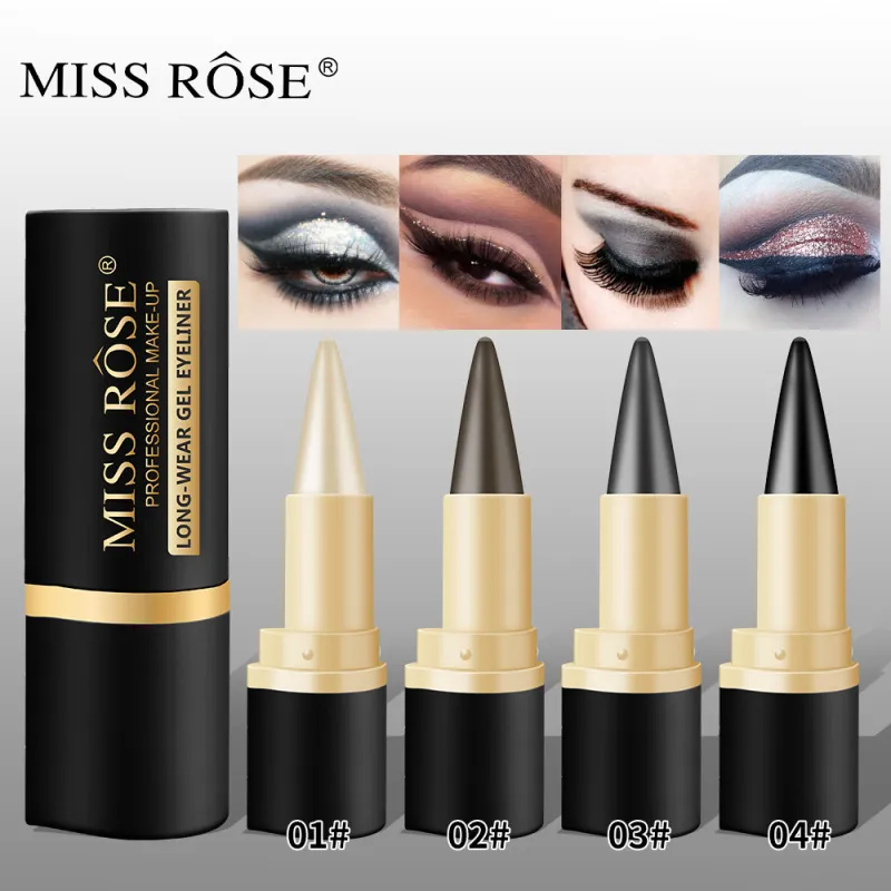 MISS ROSE Women Long-Lasting Matte Quick-Drying Eyeliner Pen Waterproof Smudge-Proof