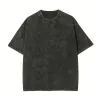 230G Black T-Shirt (Washed And Old)