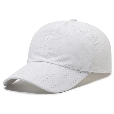Neutral Fashion Simple Laser Punching Breathable Acrylic Dome Cap