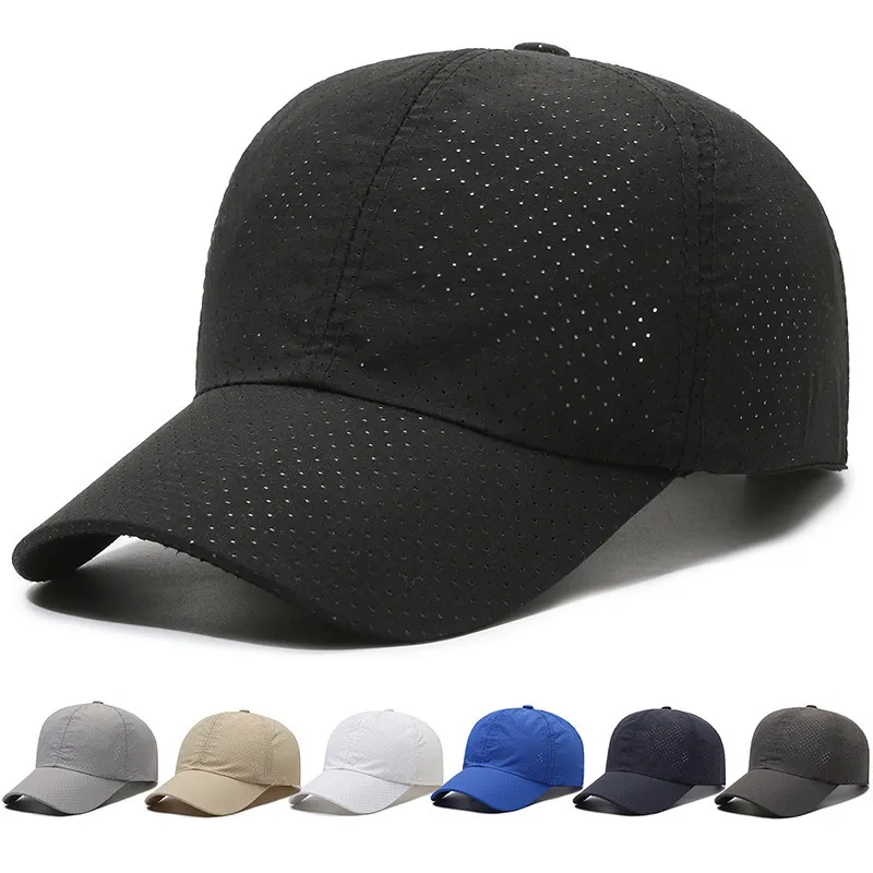 Neutral Fashion Simple Laser Punching Breathable Acrylic Dome Cap