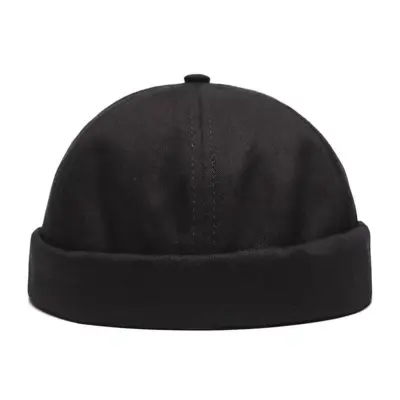 Neutral Simple Solid Color Cotton Landlord Cap