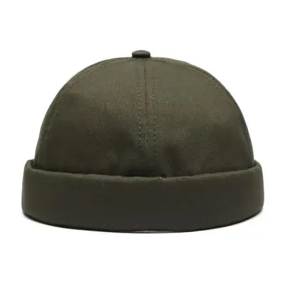Neutral Simple Solid Color Cotton Landlord Cap
