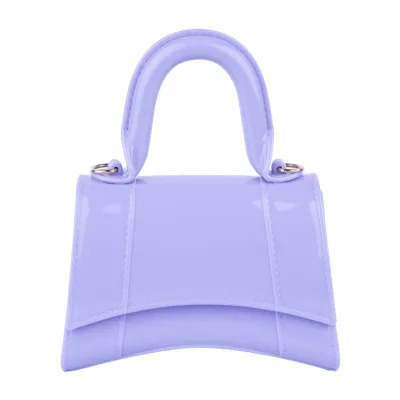 Women Fashion Simple Solid Color Mini PVC Handle Jelly Shoulder Bag