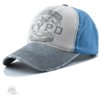 Neutral Outdoor Washed Letter Print Sunshade Cotton Dome Cap