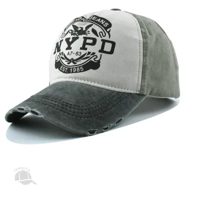 Neutral Outdoor Washed Letter Print Sunshade Cotton Dome Cap