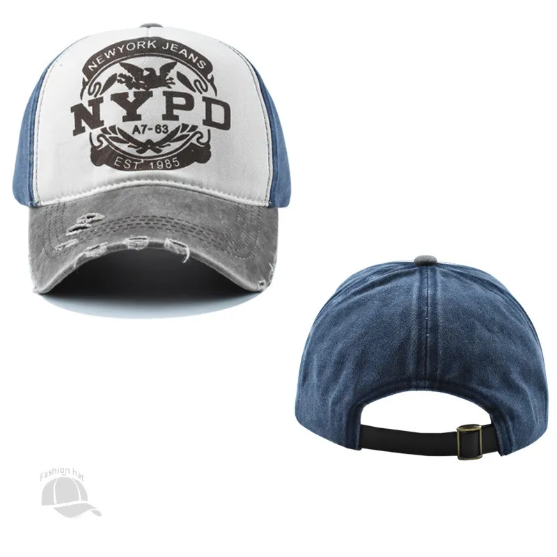 Neutral Outdoor Washed Letter Print Sunshade Cotton Dome Cap