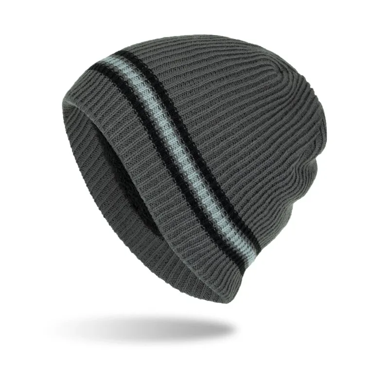 Neutral Fashion Plus Velvet Warm Knitted Wool Hat
