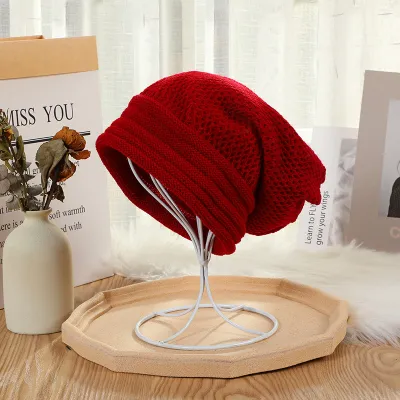 Neutral Fashion Solid Color Warm Breathable Knitted Hat Beanie