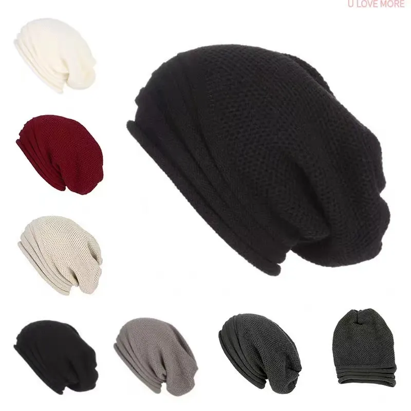 Neutral Fashion Solid Color Warm Breathable Knitted Hat Beanie