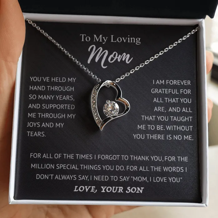 Women Fashion Simple Hollow Heart-Shaped Rhinestone Necklace