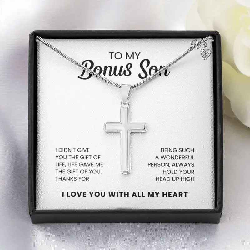 Women Unisex Simple Geometric Cross Pendant Necklace Alloy Jewelry