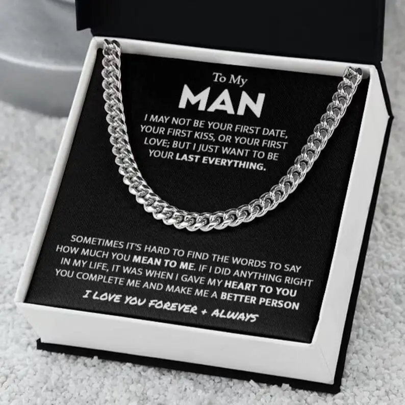 Women Fashion Simple Cuban Chain Titanium Steel Necklace
